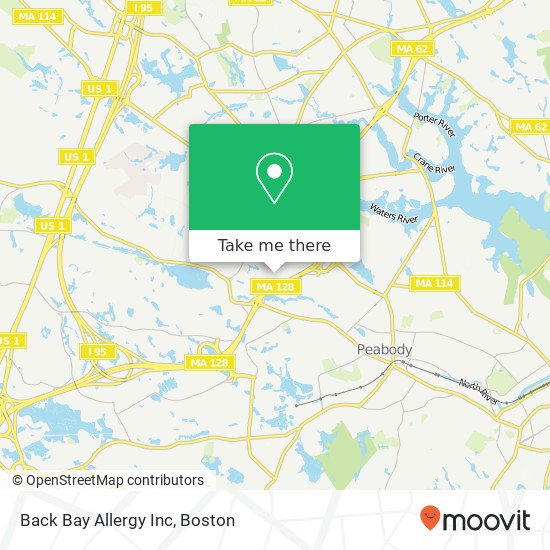 Mapa de Back Bay Allergy Inc