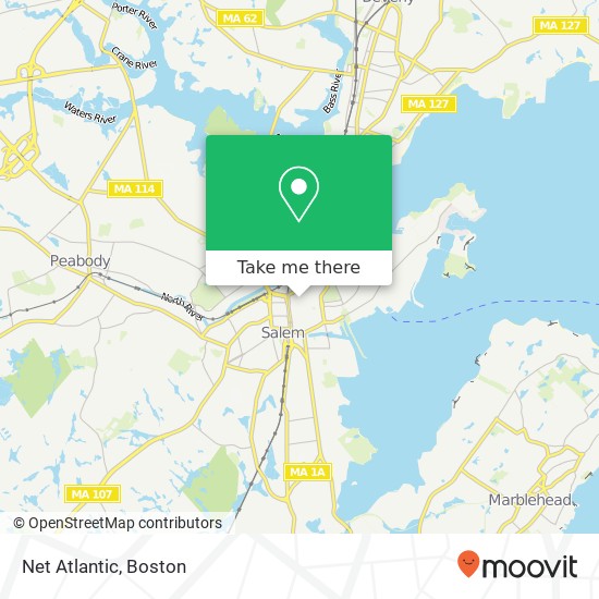 Net Atlantic map