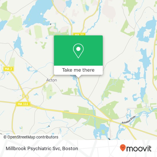 Millbrook Psychiatric Svc map