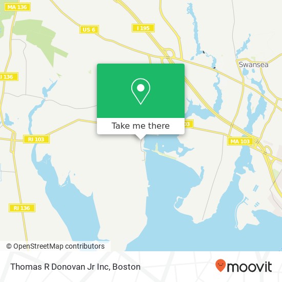 Mapa de Thomas R Donovan Jr Inc