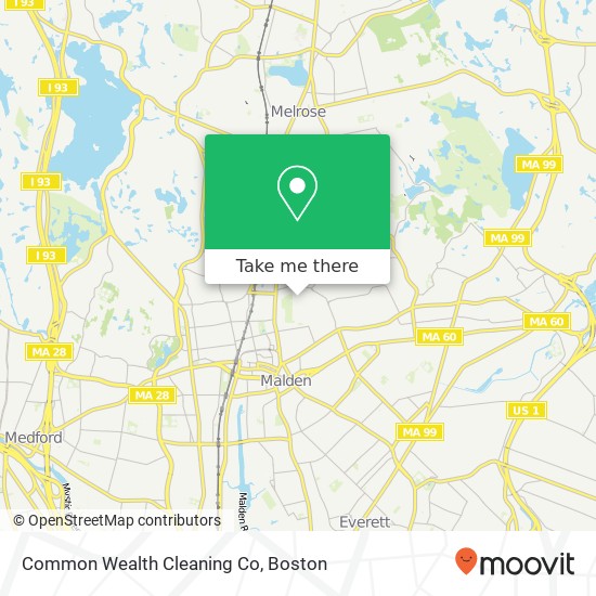 Mapa de Common Wealth Cleaning Co