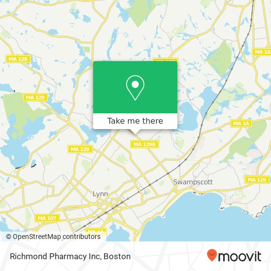 Mapa de Richmond Pharmacy Inc