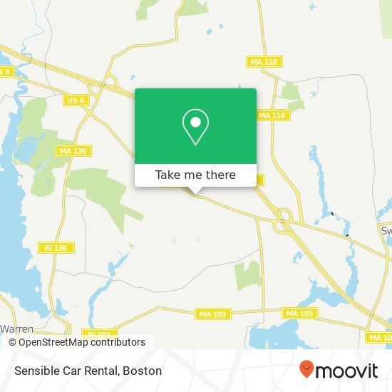 Sensible Car Rental map