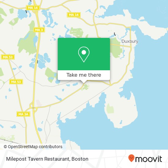 Mapa de Milepost Tavern Restaurant