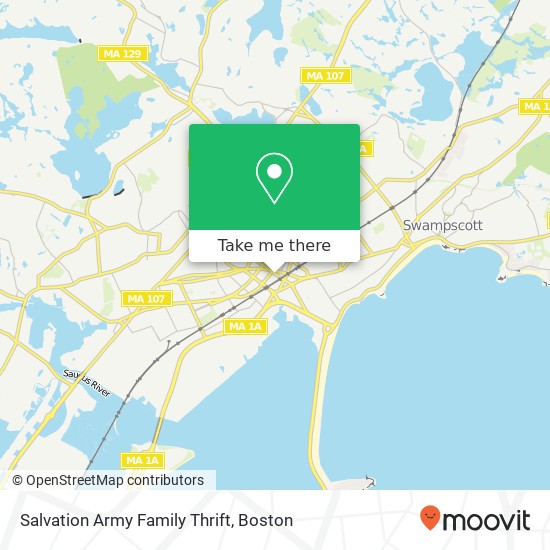 Mapa de Salvation Army Family Thrift