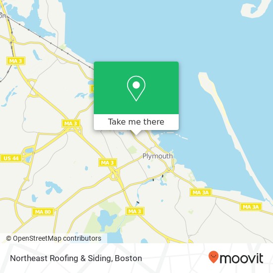 Mapa de Northeast Roofing & Siding