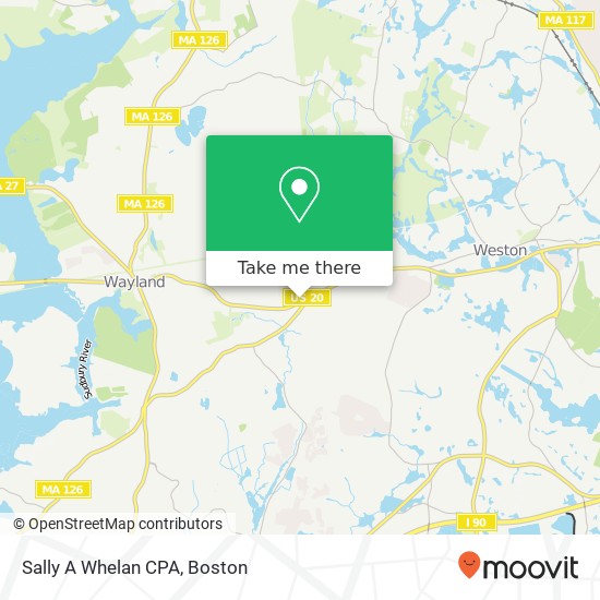 Sally A Whelan CPA map