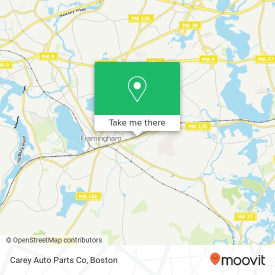 Mapa de Carey Auto Parts Co