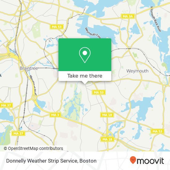 Mapa de Donnelly Weather Strip Service