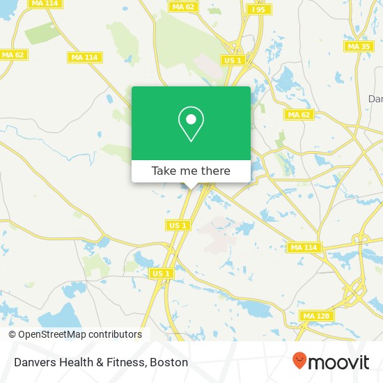 Mapa de Danvers Health & Fitness