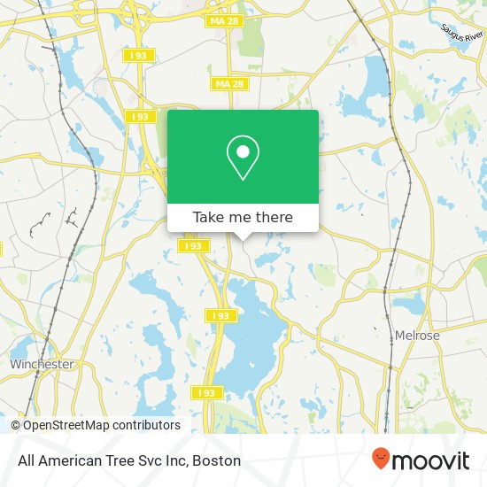 All American Tree Svc Inc map