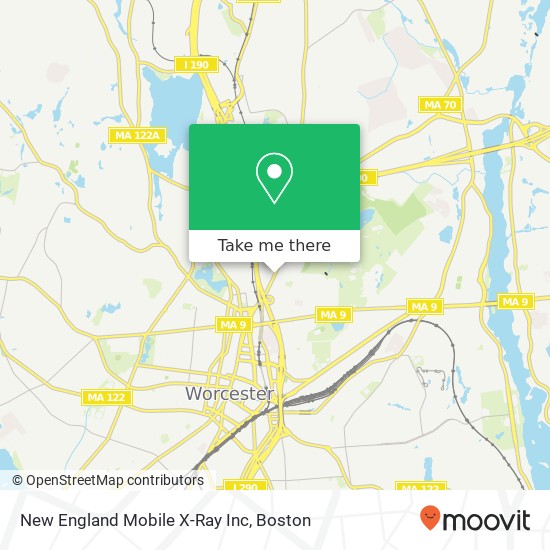 New England Mobile X-Ray Inc map