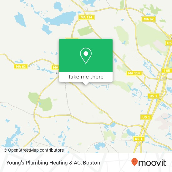 Mapa de Young's Plumbing Heating & AC
