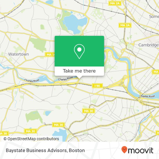 Baystate Business Advisors map