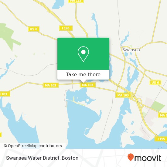 Mapa de Swansea Water District