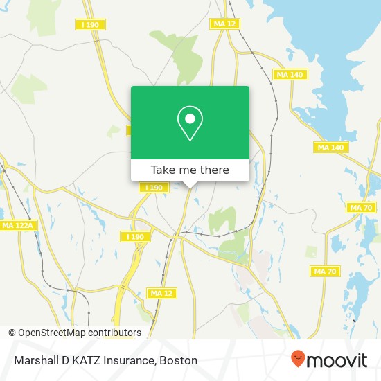 Marshall D KATZ Insurance map