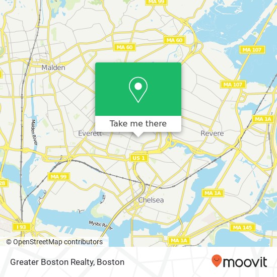 Greater Boston Realty map