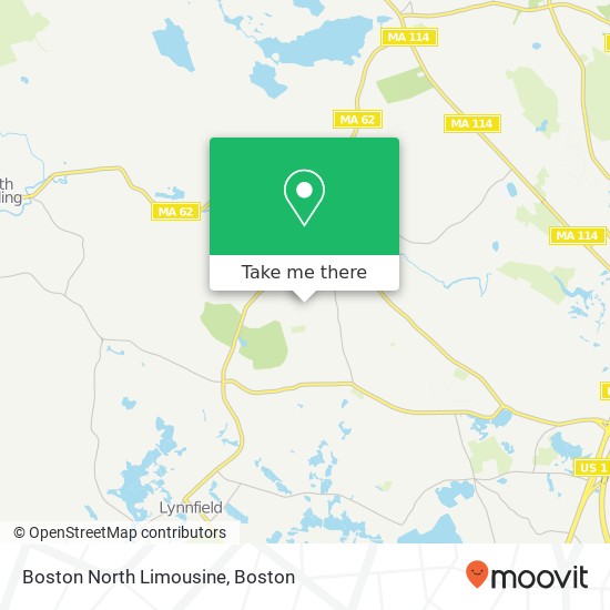 Boston North Limousine map