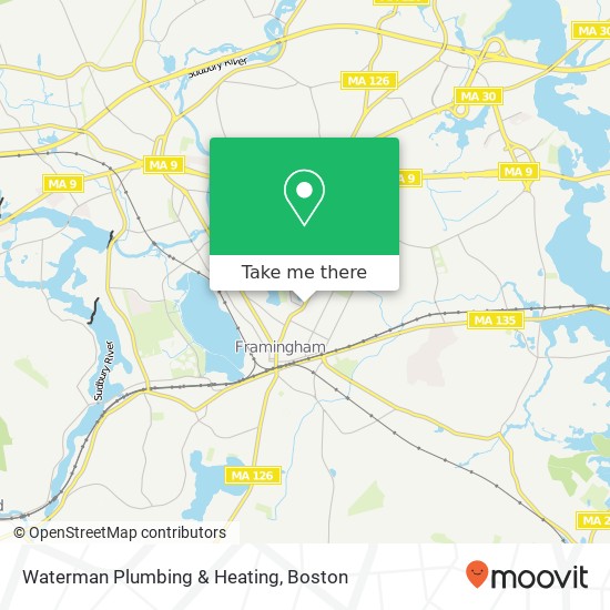 Mapa de Waterman Plumbing & Heating