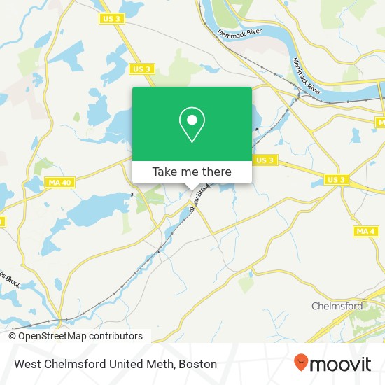 Mapa de West Chelmsford United Meth