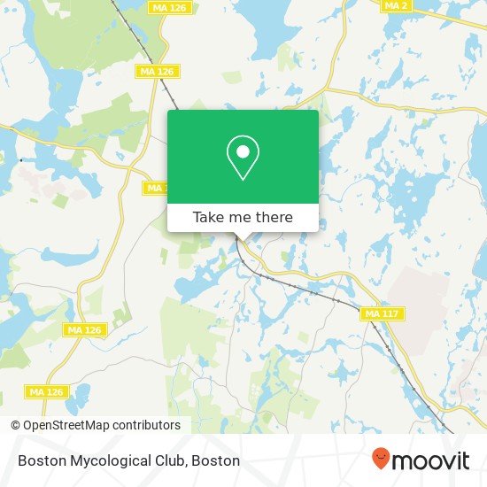 Mapa de Boston Mycological Club