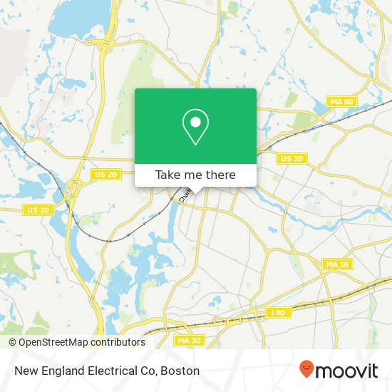 Mapa de New England Electrical Co