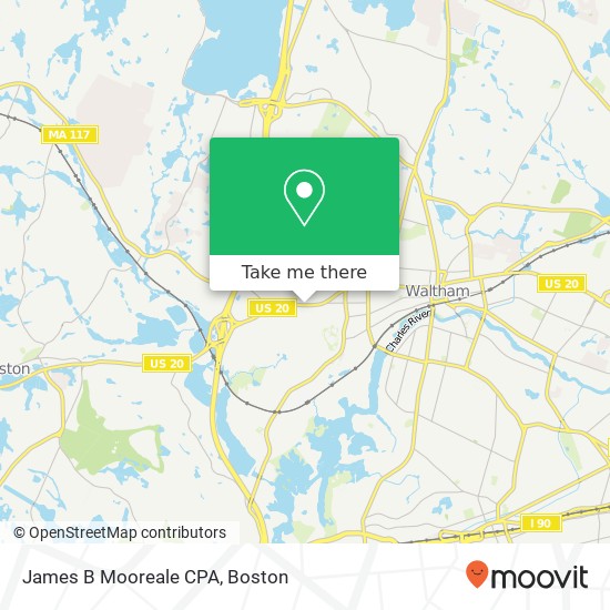 James B Mooreale CPA map