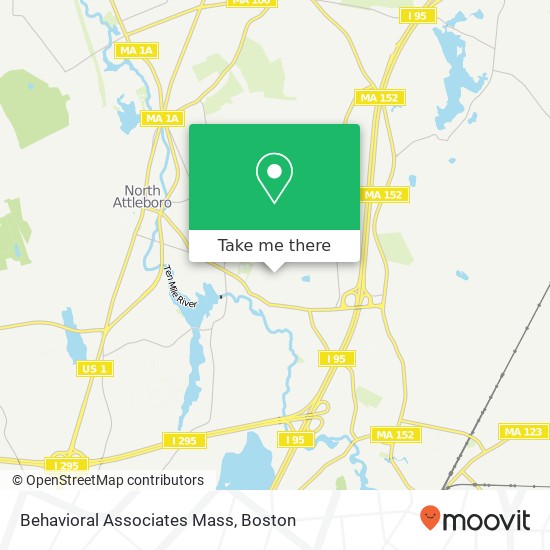 Behavioral Associates Mass map