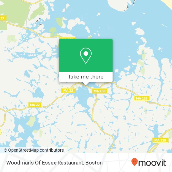 Mapa de Woodman's Of Essex-Restaurant