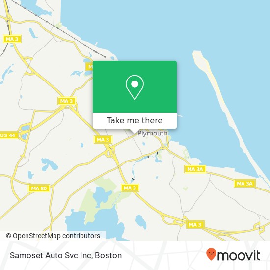 Samoset Auto Svc Inc map