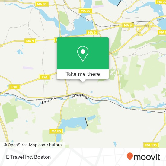 E Travel Inc map