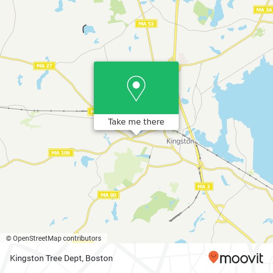 Kingston Tree Dept map