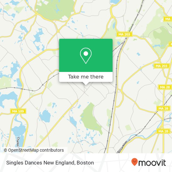 Mapa de Singles Dances New England