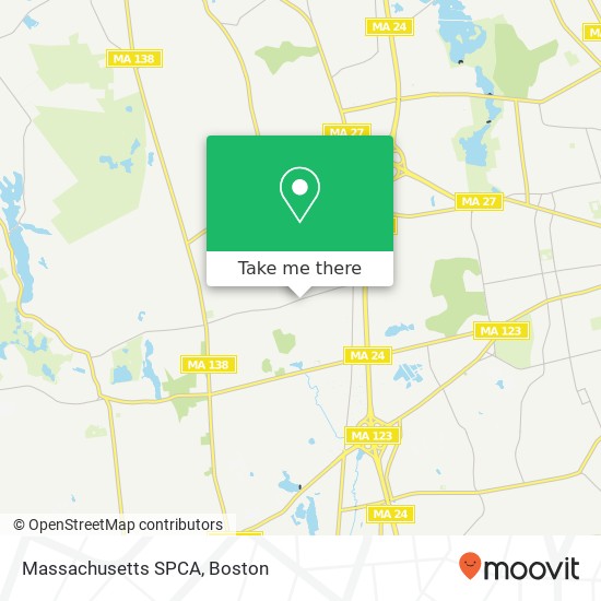 Mapa de Massachusetts SPCA