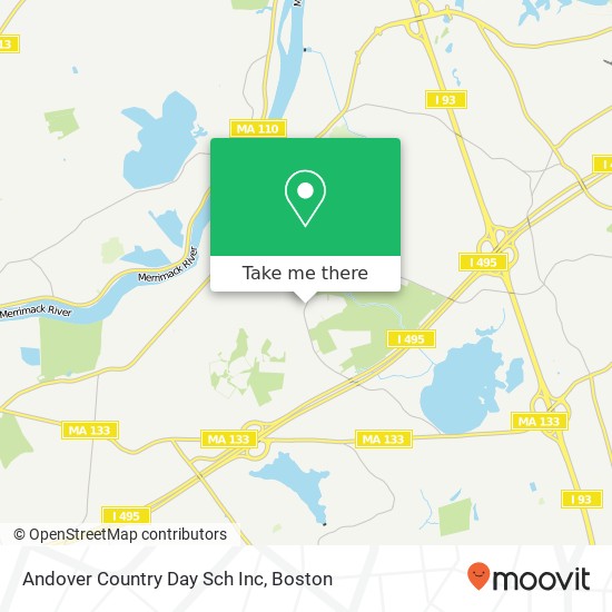 Andover Country Day Sch Inc map