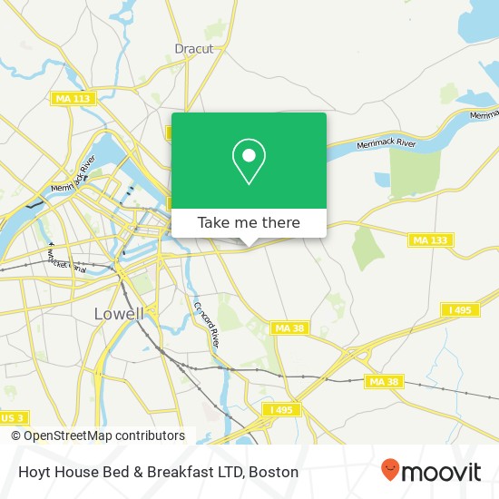 Mapa de Hoyt House Bed & Breakfast LTD