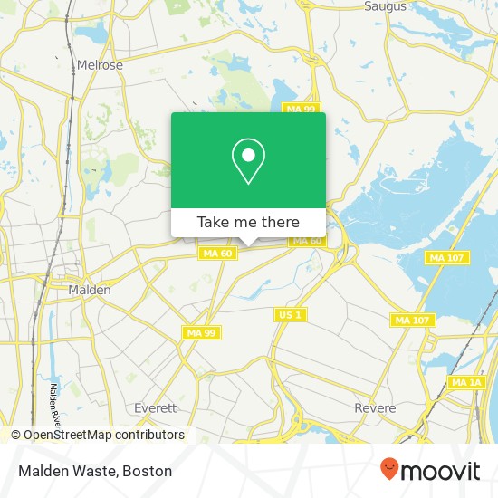Mapa de Malden Waste