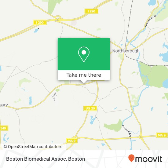 Mapa de Boston Biomedical Assoc