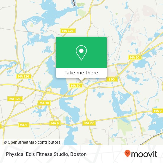 Mapa de Physical Ed's Fitness Studio