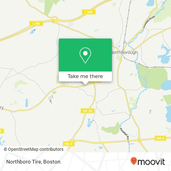 Northboro Tire map