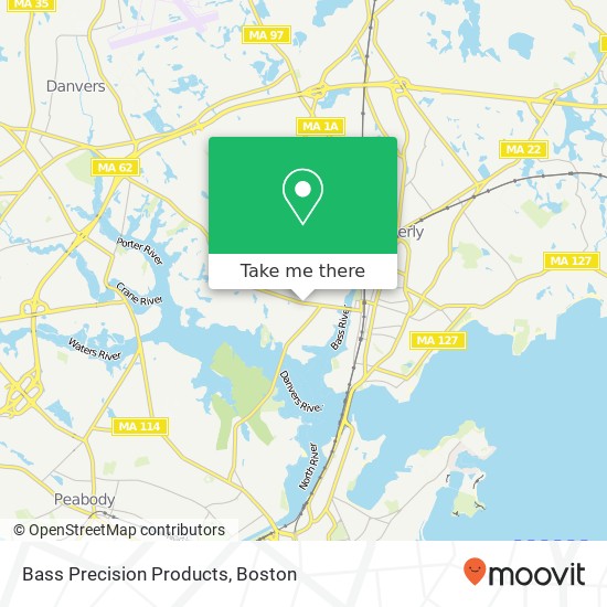 Mapa de Bass Precision Products