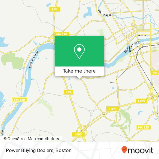 Mapa de Power Buying Dealers