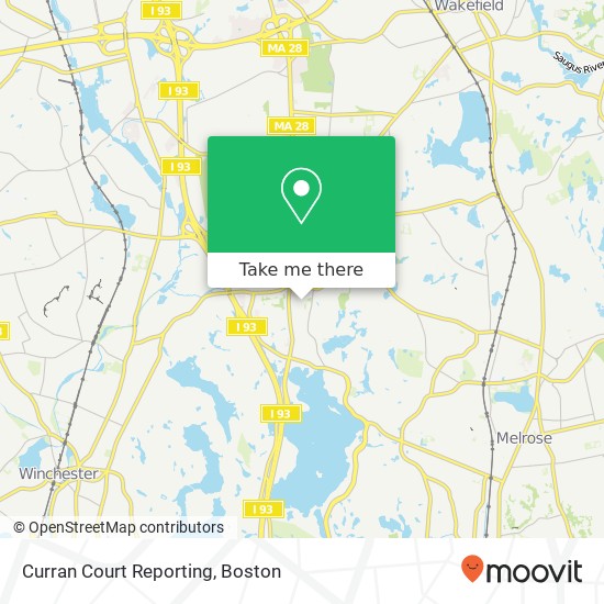 Curran Court Reporting map