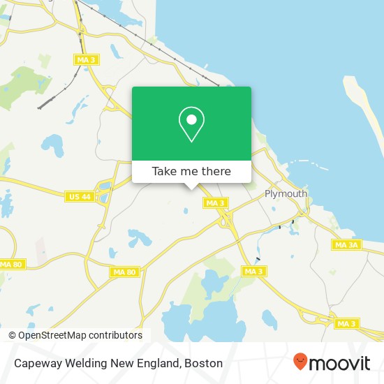 Mapa de Capeway Welding New England