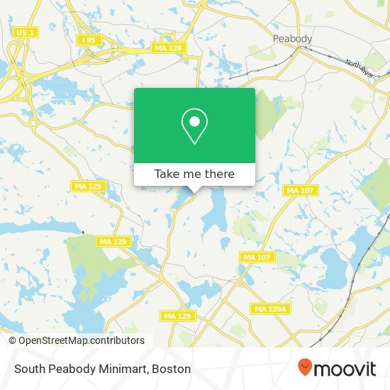 Mapa de South Peabody Minimart