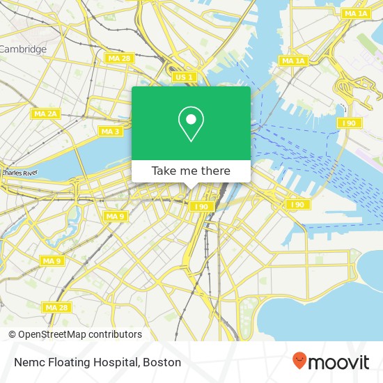 Nemc Floating Hospital map