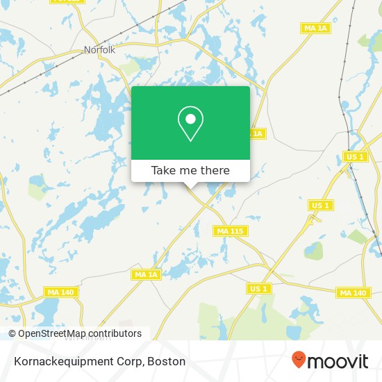Mapa de Kornackequipment Corp