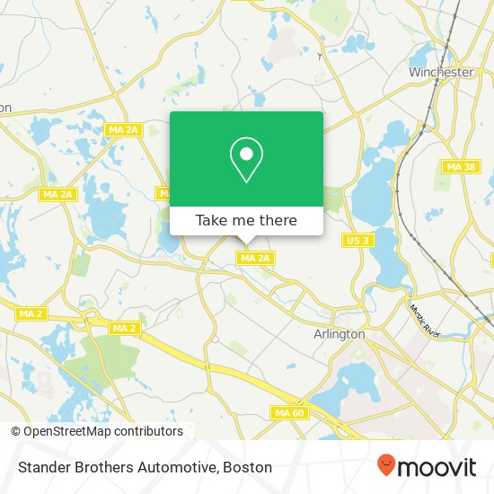 Stander Brothers Automotive map