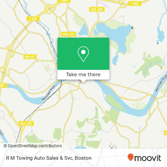 R M Towing Auto Sales & Svc map