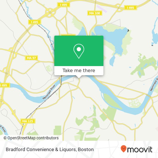 Mapa de Bradford Convenience & Liquors